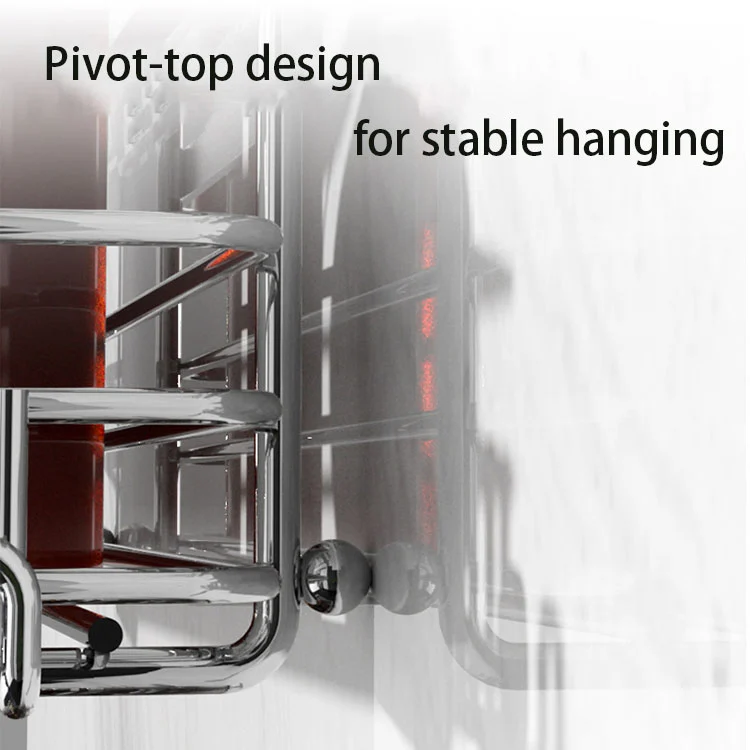 No Drill Wall Mounted Metal Shower Caddy