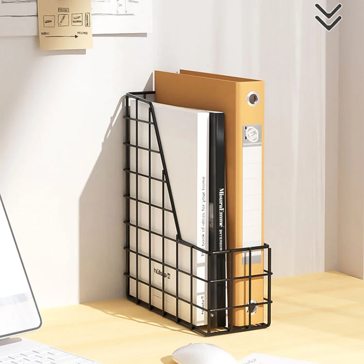 Office Desktop Metal Magazine Rack
