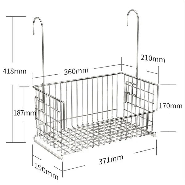 Stainless Steel Wall Mounted Countertop Dual Purpose Storage Rack